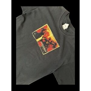 Vintage 90's Switchfoot Band Black T Shirt Graphic Print Sz Large